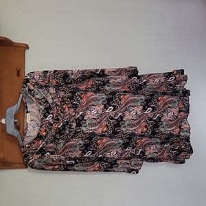 Nuggles ruffled tunic top